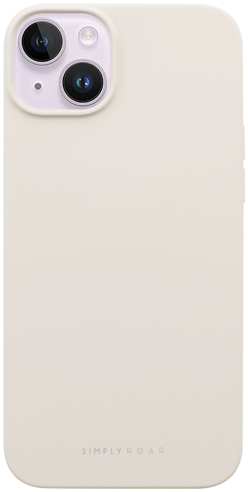 Apple iPhone 14 Plus szilikon tok gyári ROAR púder fehér