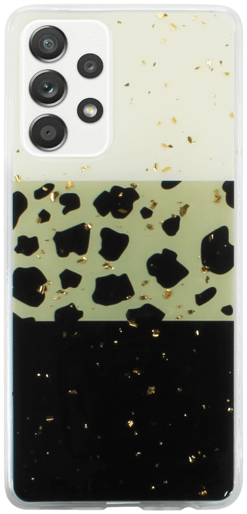 Samsung Galaxy A52 4G (SM-A525F) kemény hátlap Gold Glam Leopard