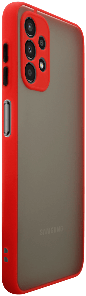 Samsung Galaxy A13 4G (SM-A135F) kemény hátlap Vennus Button Bumper piros