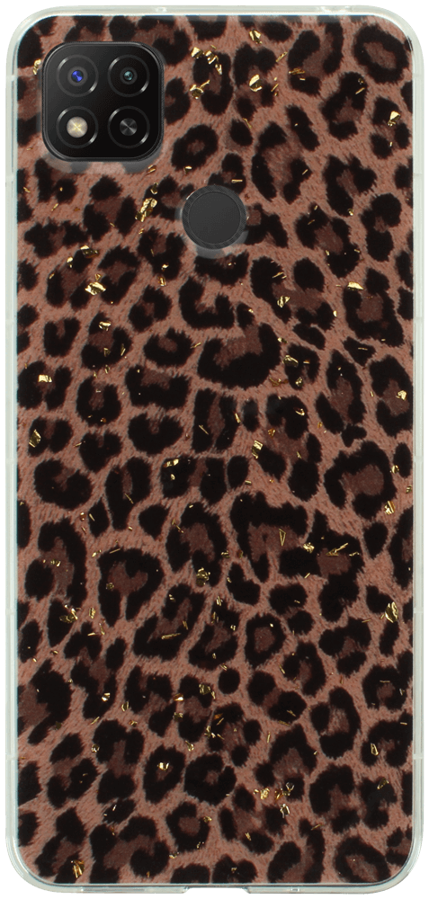 Xiaomi Redmi 10A kemény hátlap Gold Glam Leopard