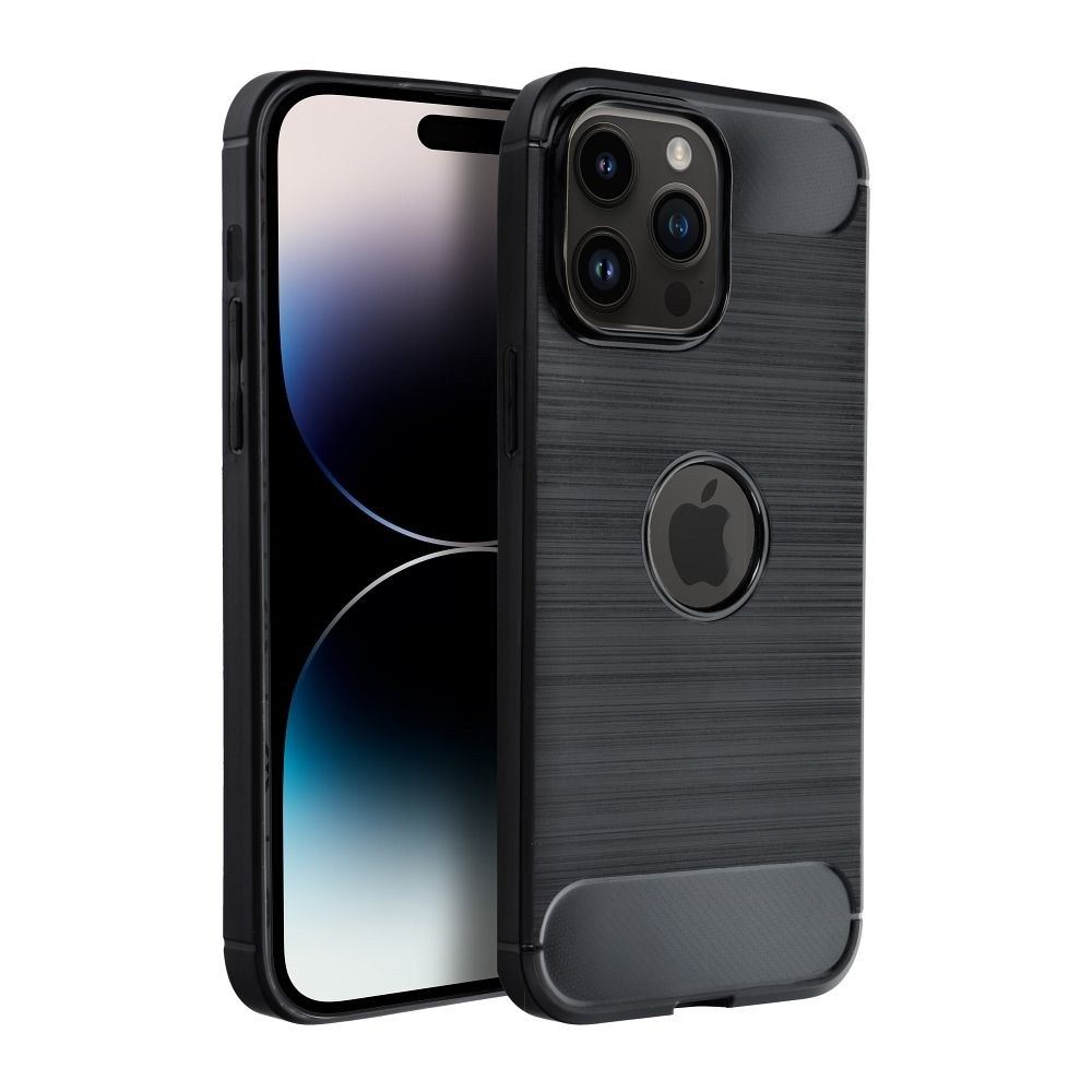 CARBON Tok iPhone 14 Pro Max-hoz – Fekete Elegancia és Megbízható Védelem