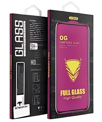 OG Premium Glass – iPhone 13 Pro Max / 14 Plus Készülékhez, Fekete Kerettel